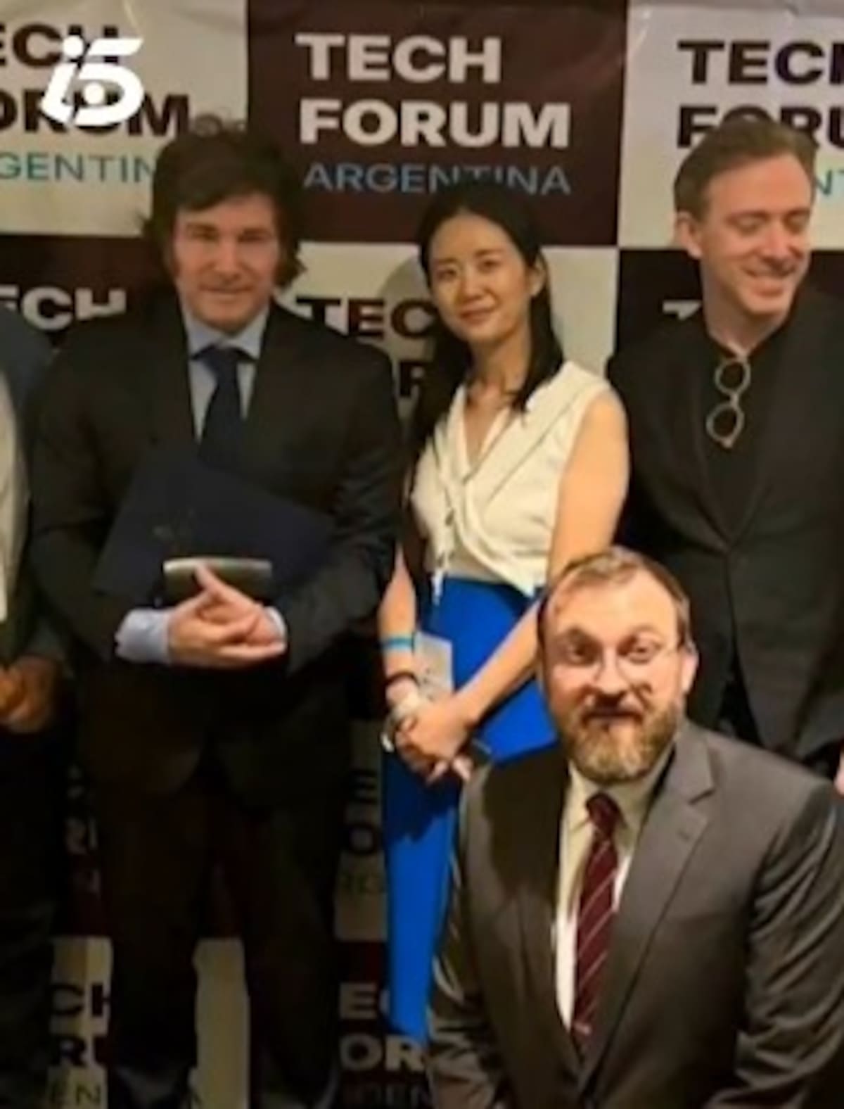 Javier Milei se reunió con fundadores de $LIBRA en Tech Forum. Foto: captura de pantalla