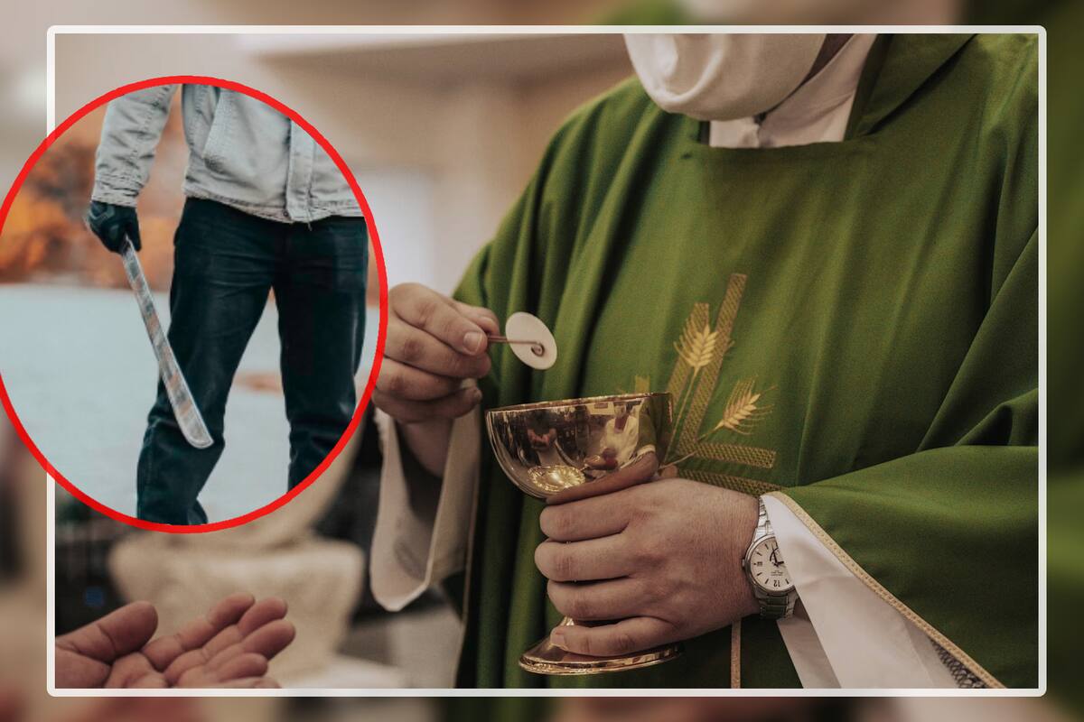 Adolescente es atacado a machetazos por un hombre durante su primera comunión y pierde la mano