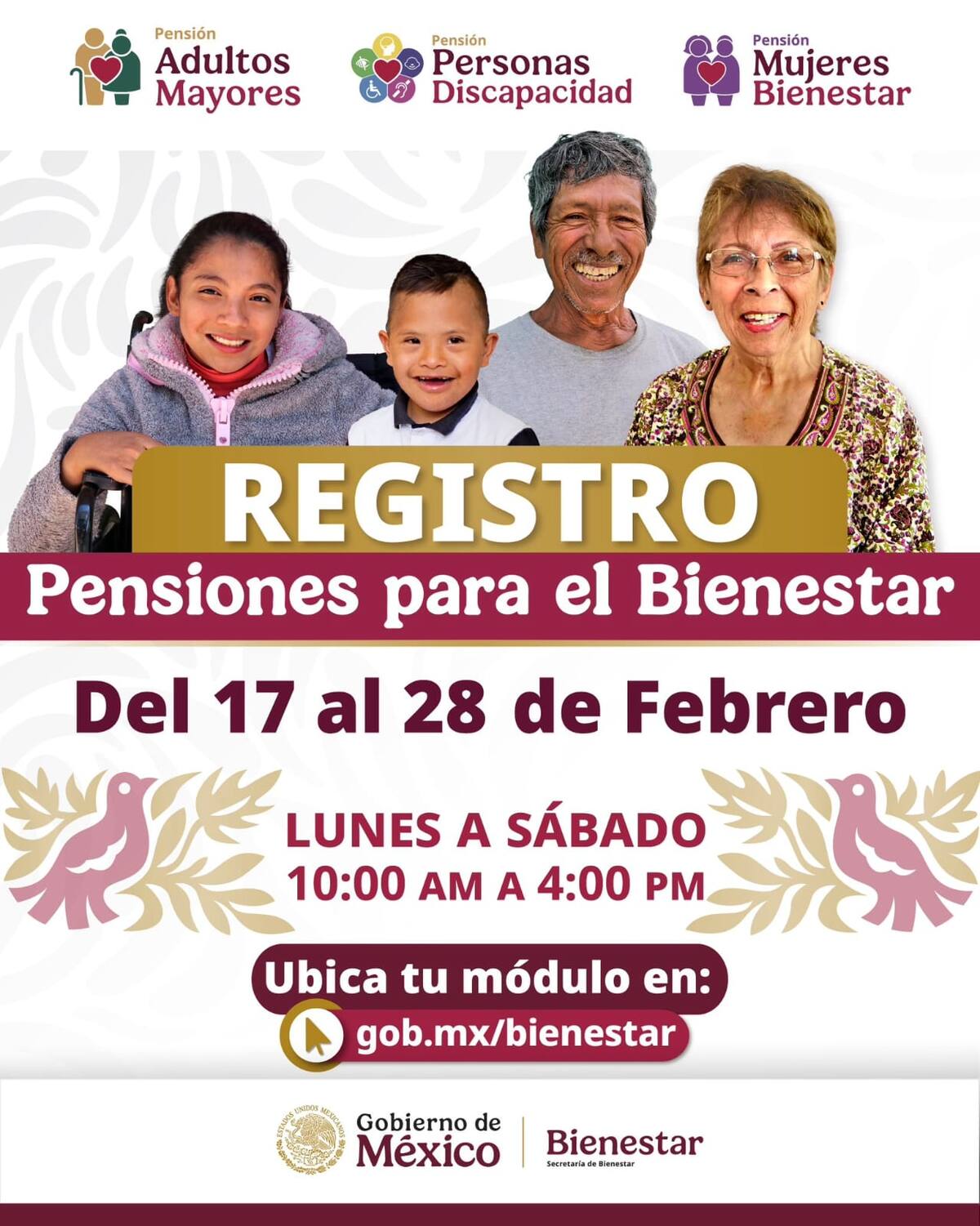 Este viernes concluye el registro a la Pensión del Bienestar