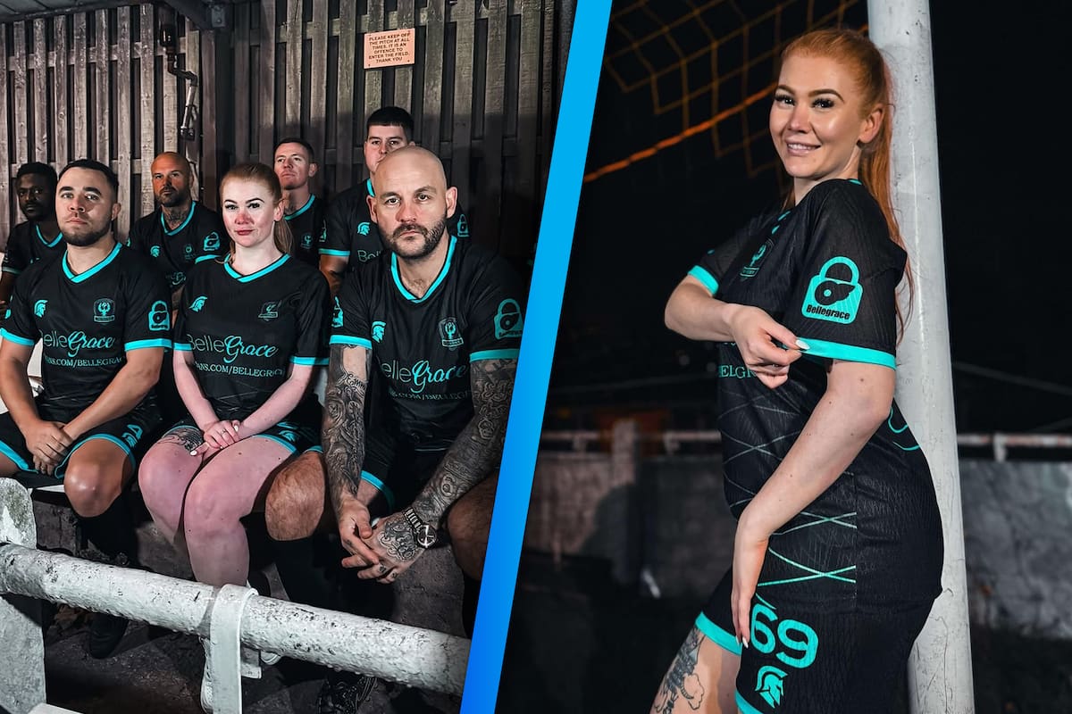 Modelo de OnlyFans se convierte en patrocinadora de un equipo de futbol en Inglaterra