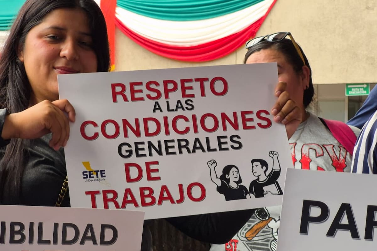 Trabajadores del Sistema Educativo Municipal de Tijuana piden basificación