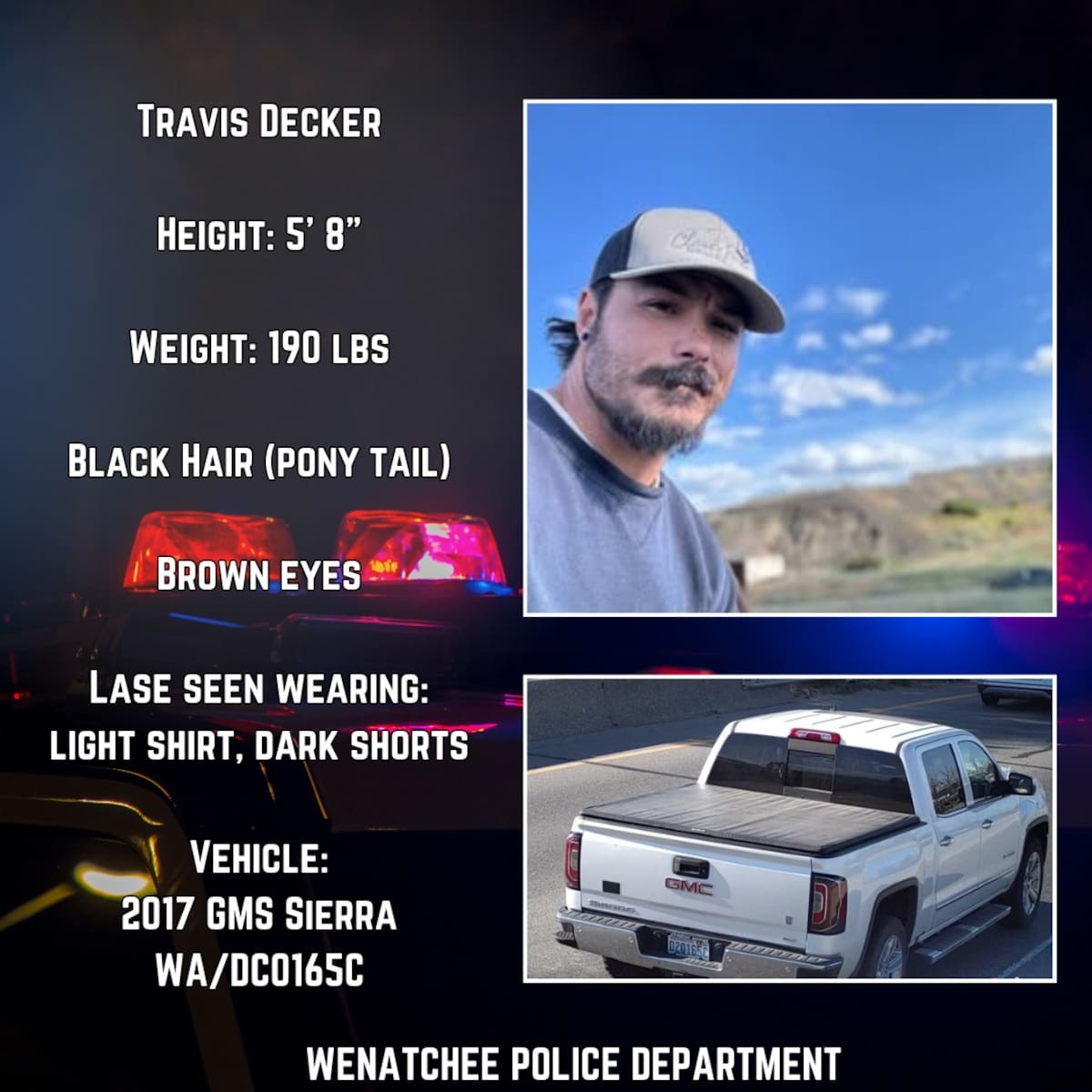 Foto: Departamento de Policía de Wenatchee.