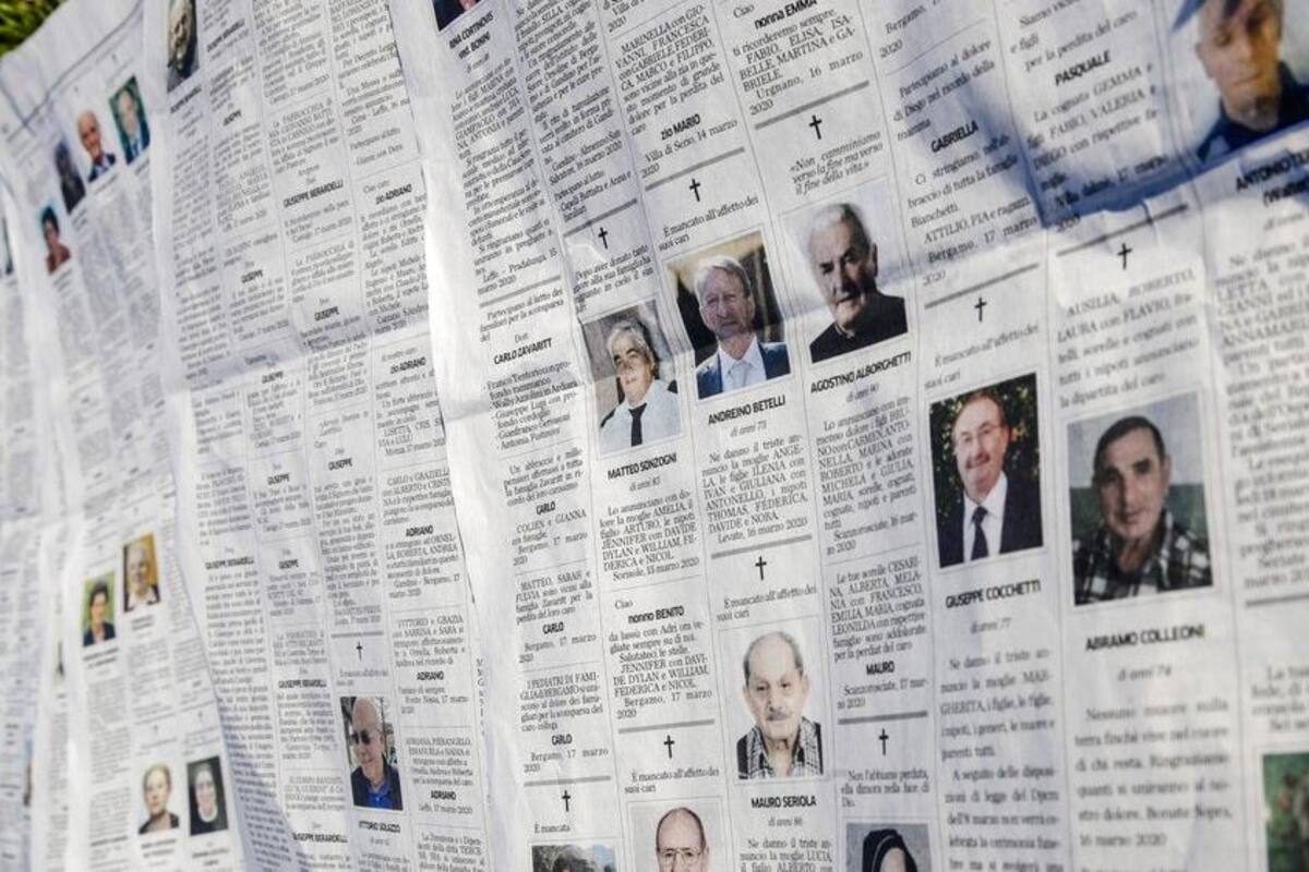 Féretros sin flores ni abrazos: Lucha Italia contra el coronavirus