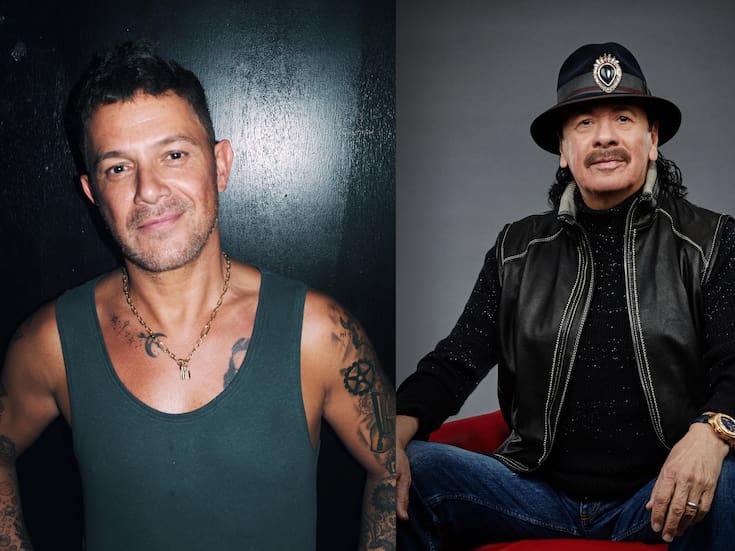 Christian Nodal, Alejandro Sanz, Carlos Santana y Rauw Alejandro en los Latin Grammy