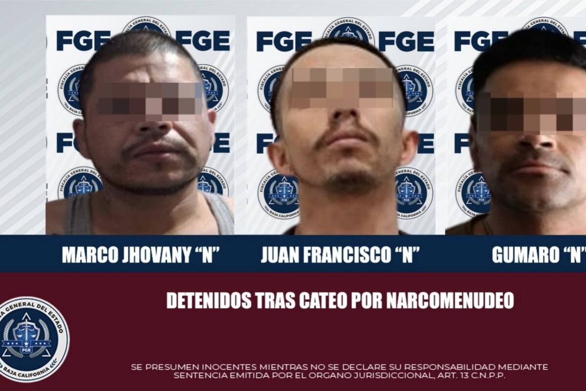 En cateos por narcomenudeo arrestan a tres