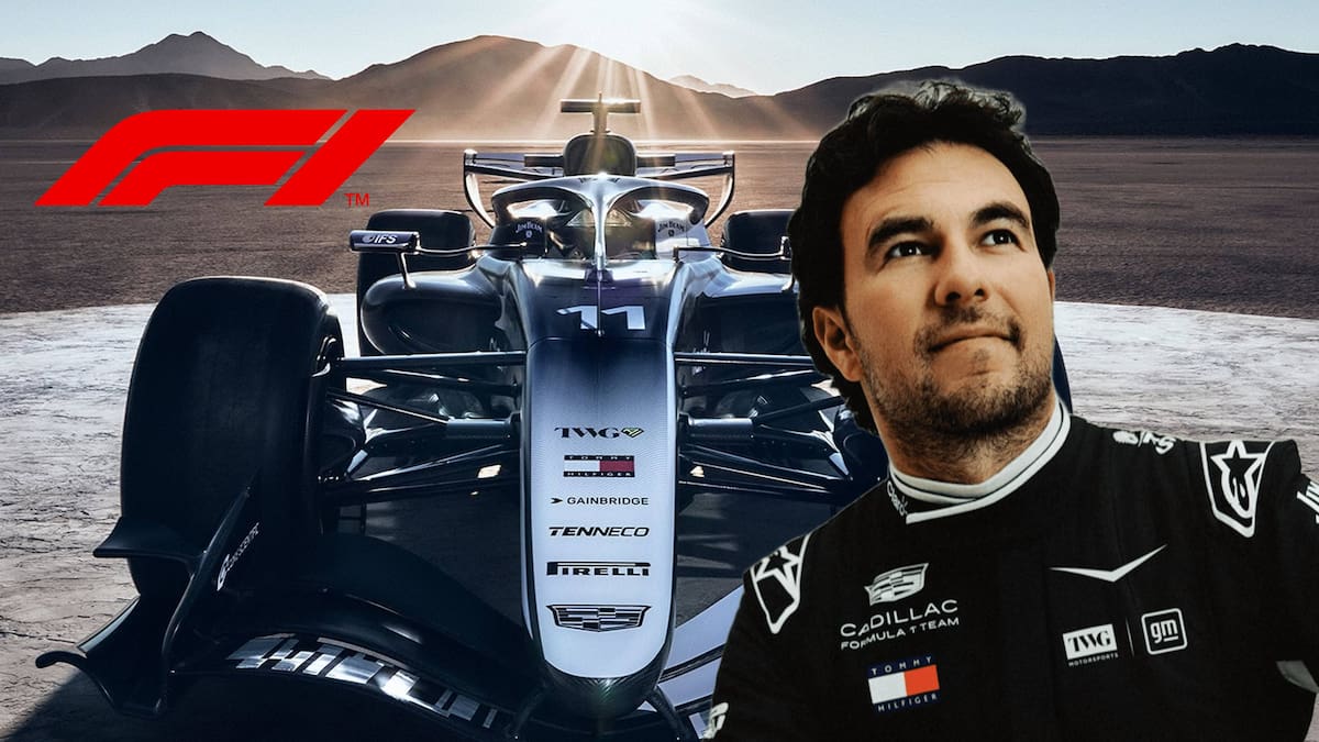‘Checo’ Pérez presume su nuevo monoplaza Cadillac en el que correrá la temporada 2026 de la F1