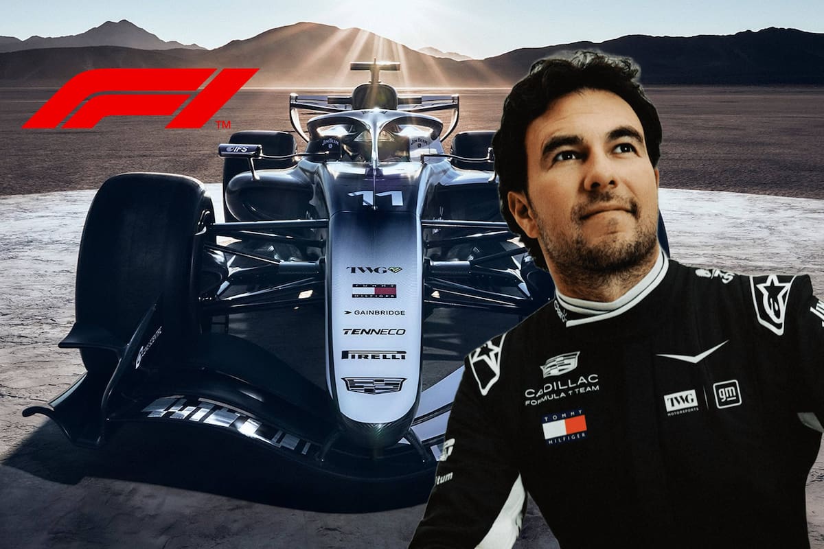 ‘Checo’ Pérez presume su nuevo monoplaza Cadillac en el que correrá la temporada 2026 de la F1
