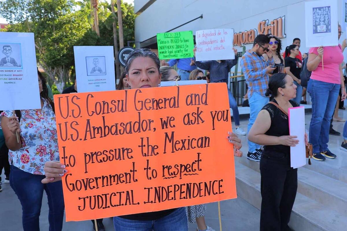 Trabajadores del Poder Judicial en Hermosillo acusan dictadura por reforma