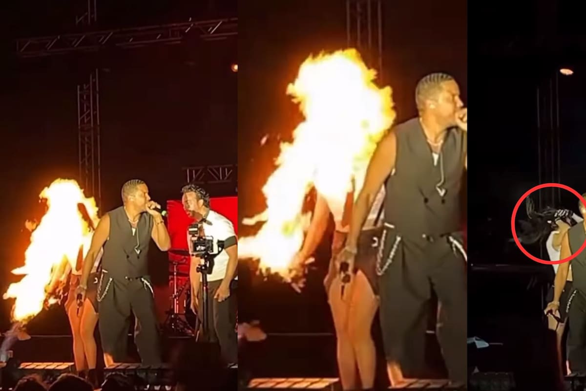 Bailarina resulta herida por pirotecnia durante concierto en Monterrey
