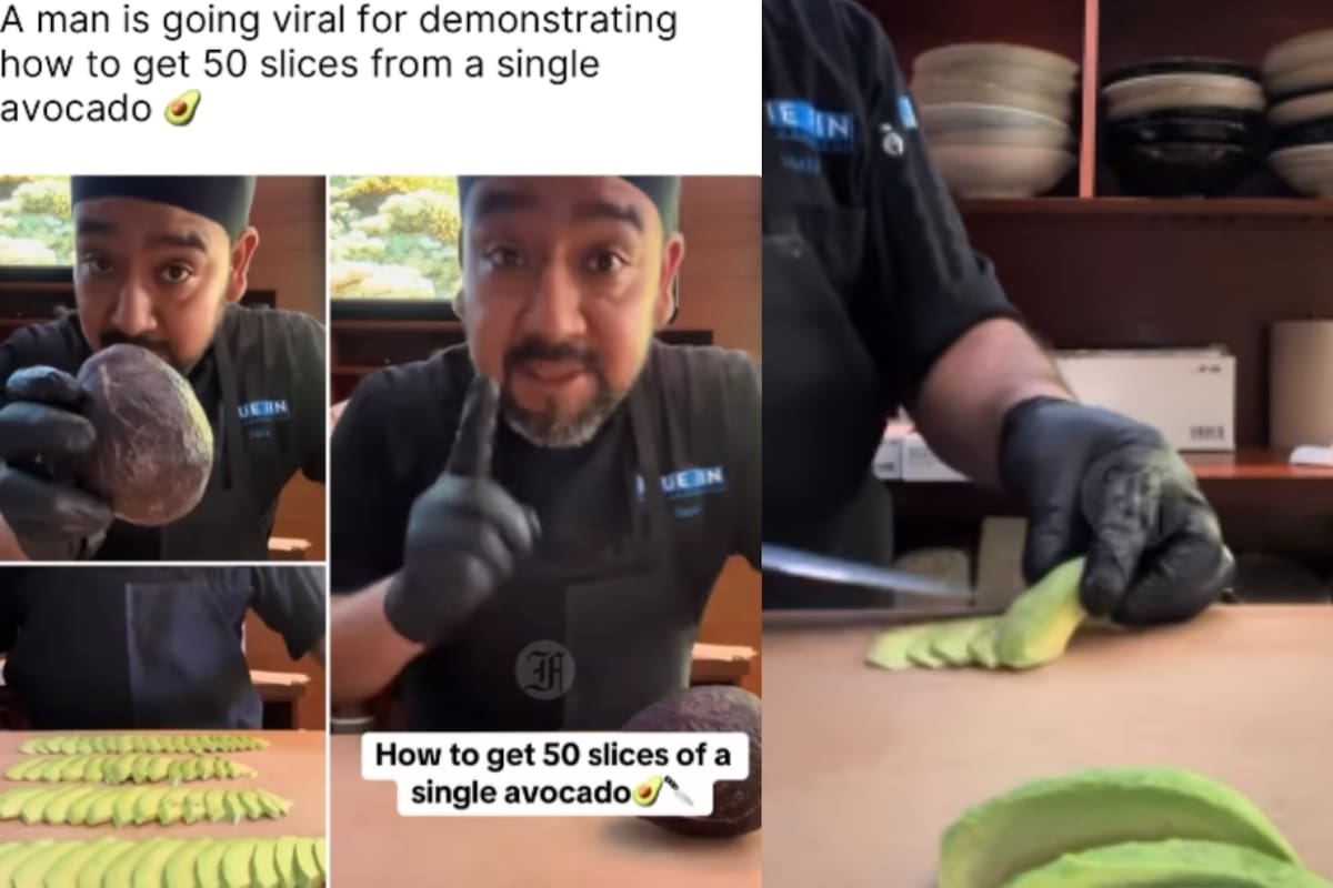 Hombre se vuelve viral al mostrar cómo sacar 50 rebanadas de un solo aguacate