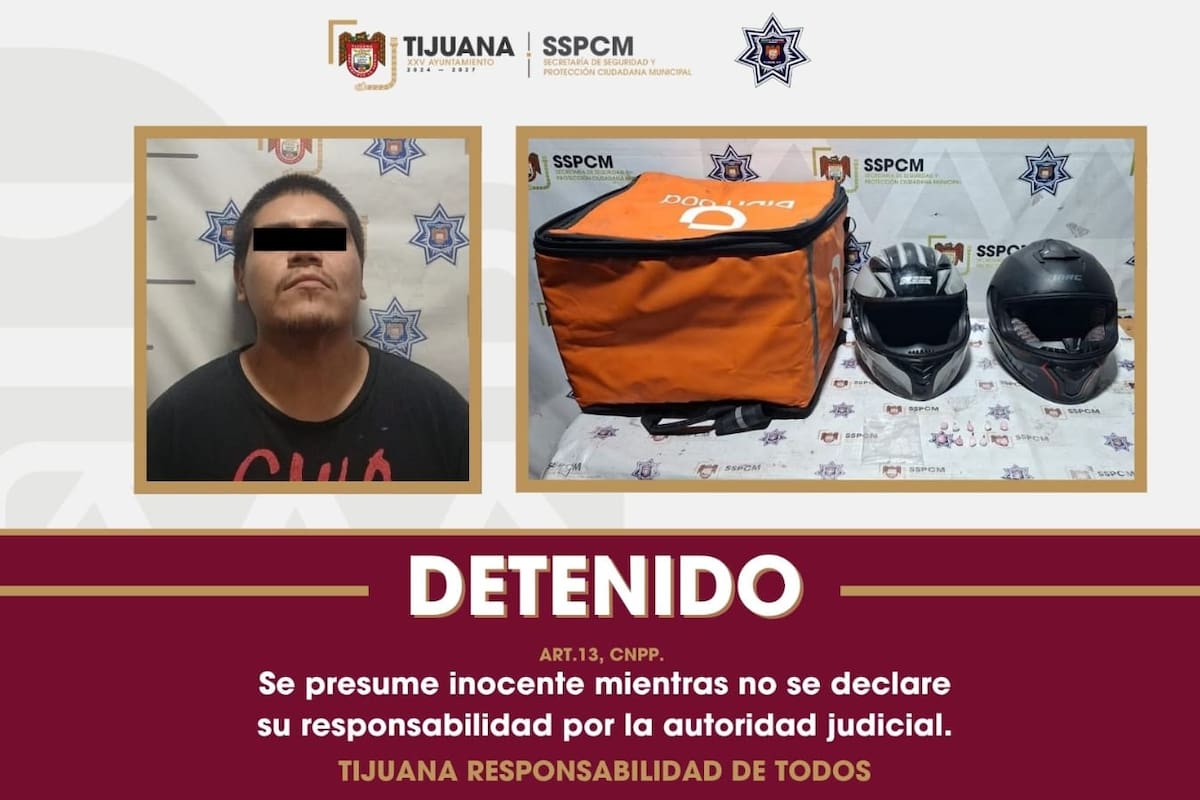Detienen en Tijuana a hombre señalado por homicidio y lesiones con arma de fuego