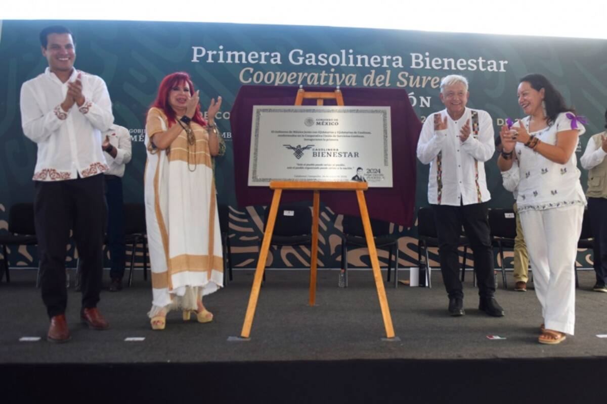 Se inaugura la primera gasolinera del Bienestar en Calakmul, Campeche