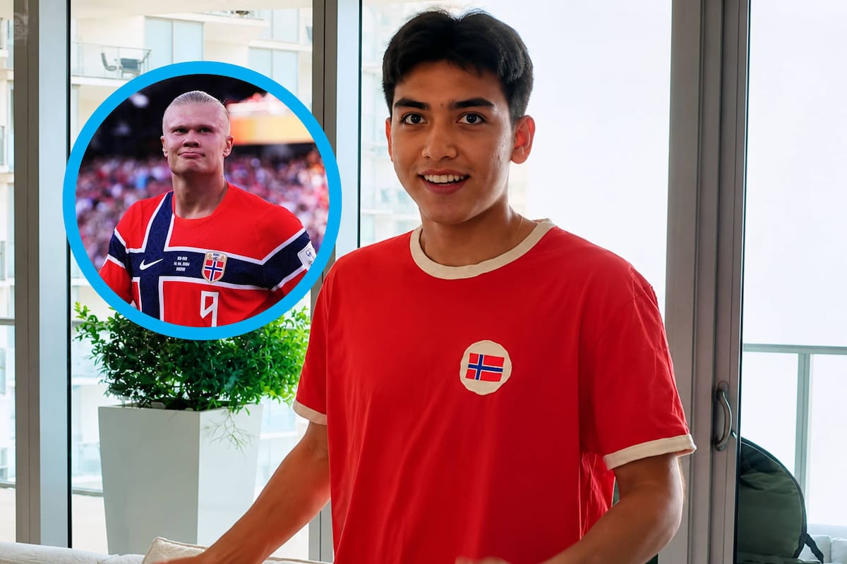 Erling Haaland presume a Gilberto Mora en su videoblog del Mundial 2026: le regalaron una camiseta de Noruega y desata rumores sobre el Manchester City