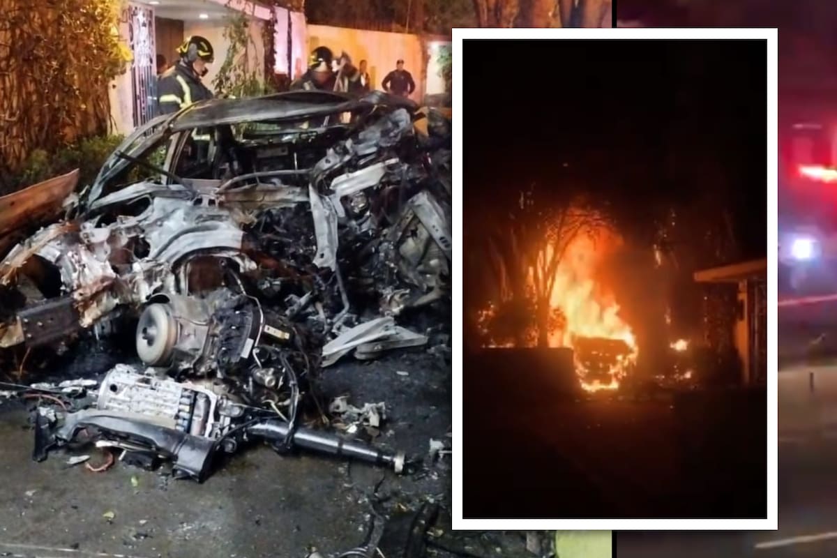 VIDEO: Automovilista muere calcinado tras choque en CDMX