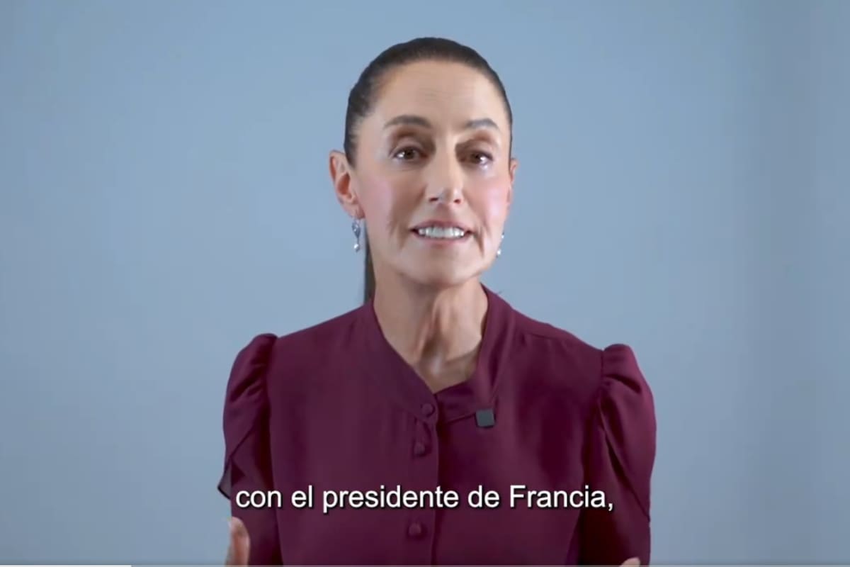 Emmanuel Macron felicitó a Claudia Sheinbaum, presidenta electa de México
