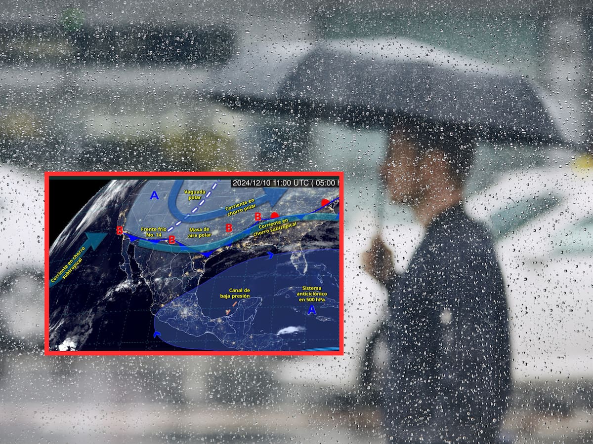 De acuerdo con el SMN, el clima de hoy se verá afectado por el frente frío número 14 y los fuertes vientos, ¿dónde lloverá? Te decimos. | Crédito: Canva/Conagua