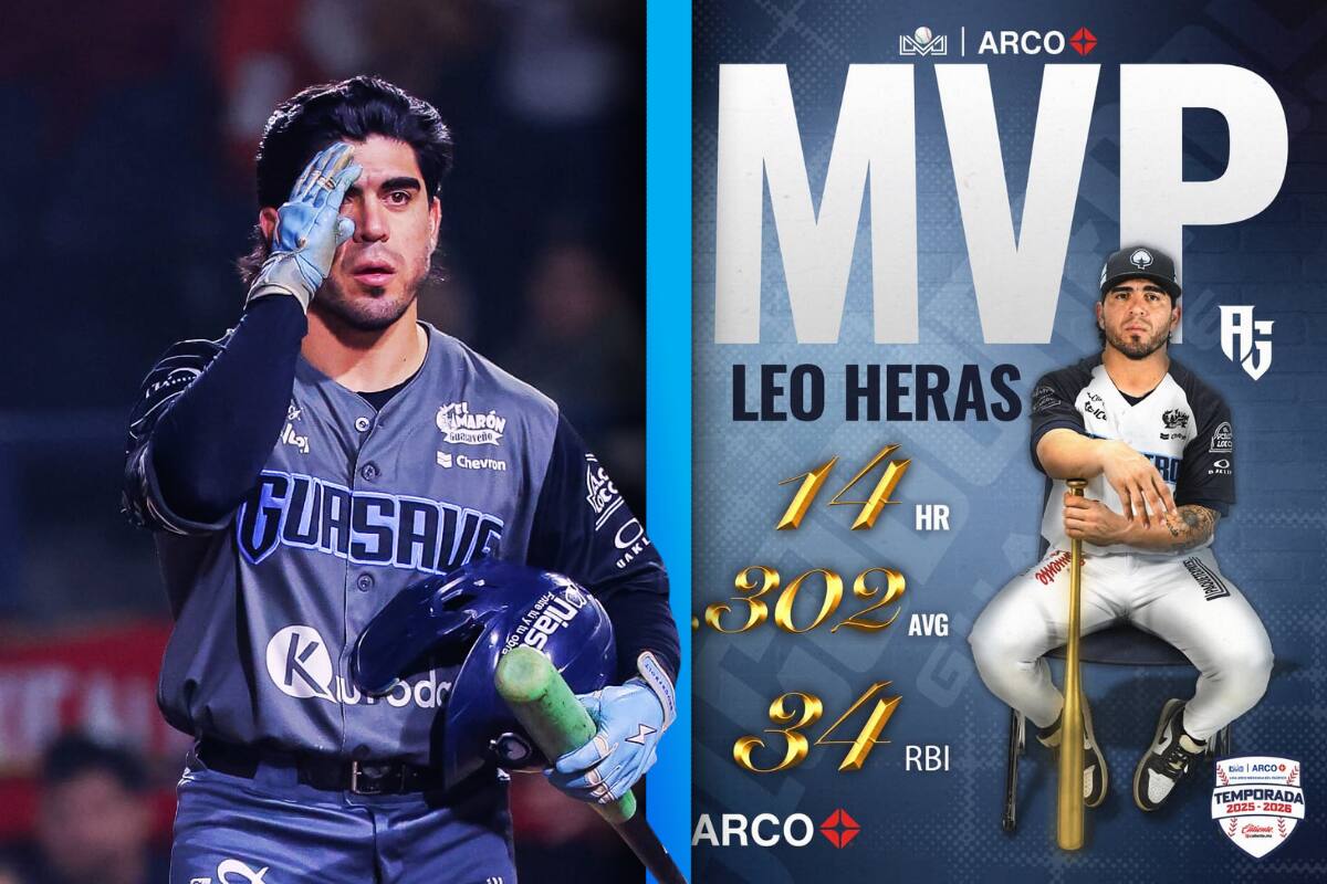 Leo Heras gana el premio “Héctor Espino” al Jugador Más Valioso de la Liga Arco