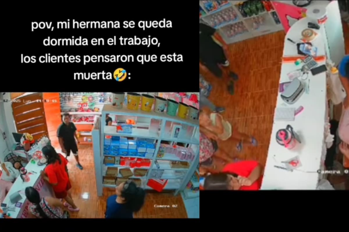 Joven se queda dormida en su turno y clientes pensaron que estaba muerta por no moverse
