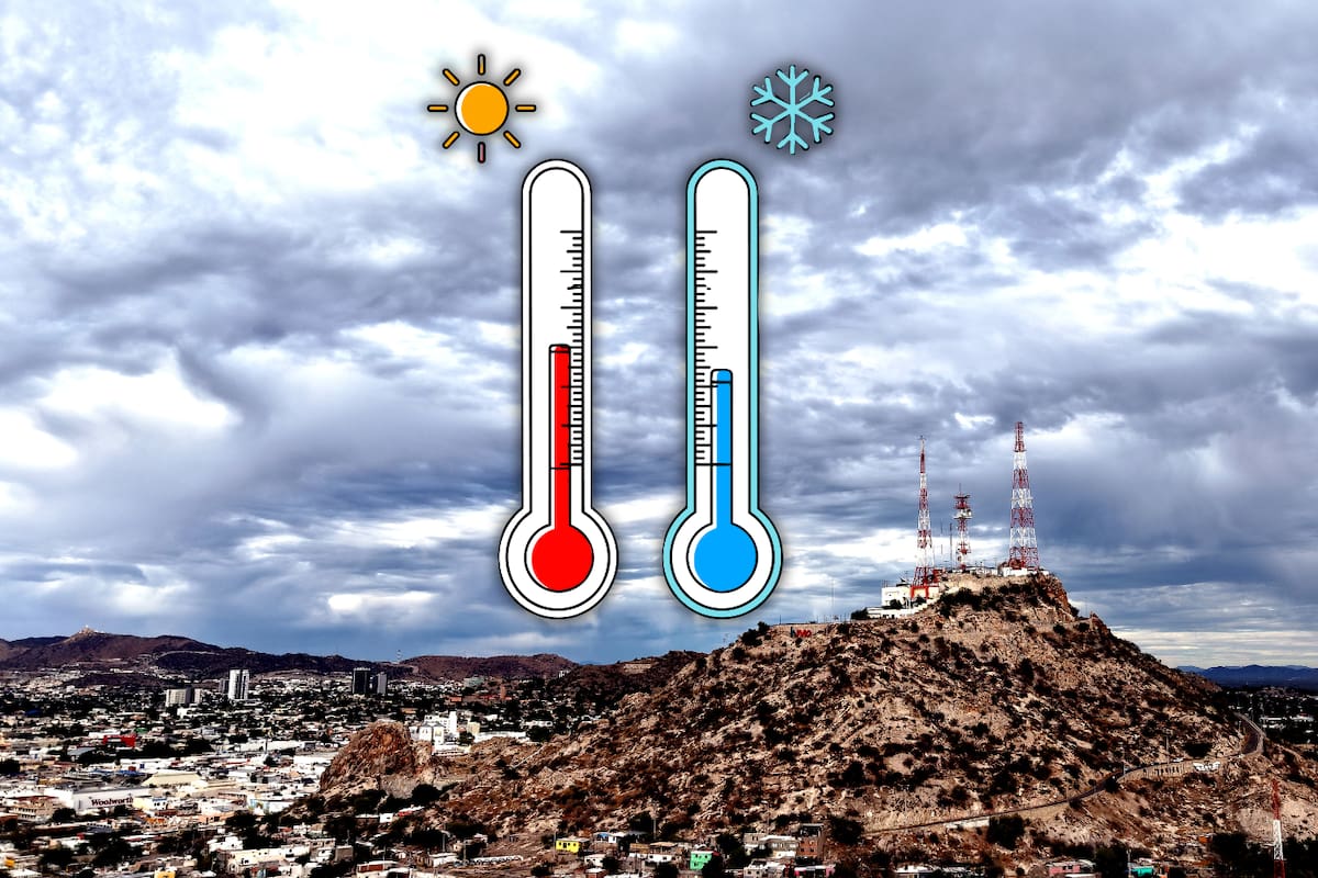 Pronóstico en Hermosillo: mínimas de 8 a 10 °C hasta el jueves y calor de 30 °C desde el viernes, advierte Meteorología