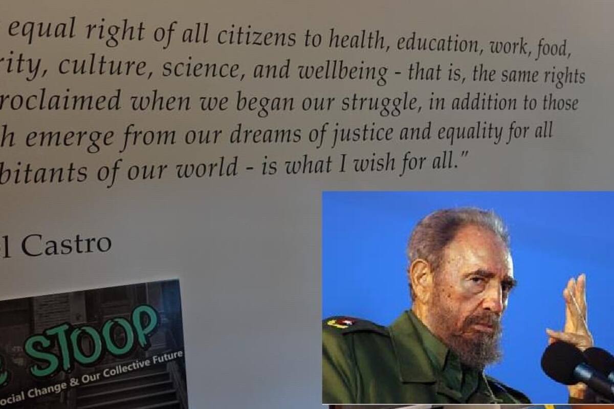 Por representar la "miseria de Cuba y Venezuela", logran eliminar cita de Fidel Castro en campus universitario