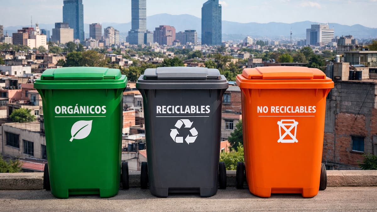 Después de años de debate sobre el manejo de residuos, la Ciudad de México aplicará desde 2026 un sistema que cambia cómo se tira la basura en casa, con separación obligatoria, recolección por días y objetivos claros de reutilización