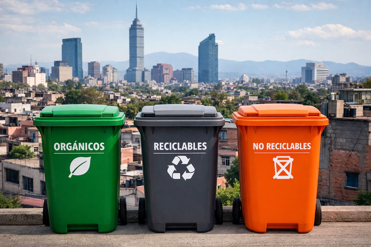 Después de años de debate sobre el manejo de residuos, la Ciudad de México aplicará desde 2026 un sistema que cambia cómo se tira la basura en casa, con separación obligatoria, recolección por días y objetivos claros de reutilización