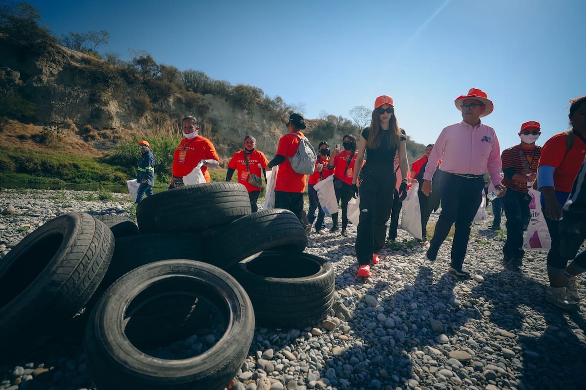 Mariana Rodríguez. | Crédito: X (@samuel_garcias)