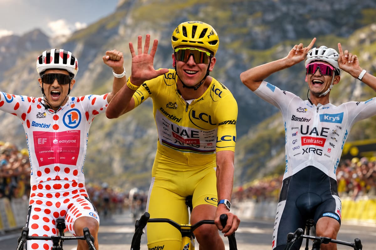 Tour de Francia 2026: ¿Quiénes fueron todos los ganadores? Pogačar, Isaac del Toro, Carapaz y Pedersen son los dueños de los cuatro maillots