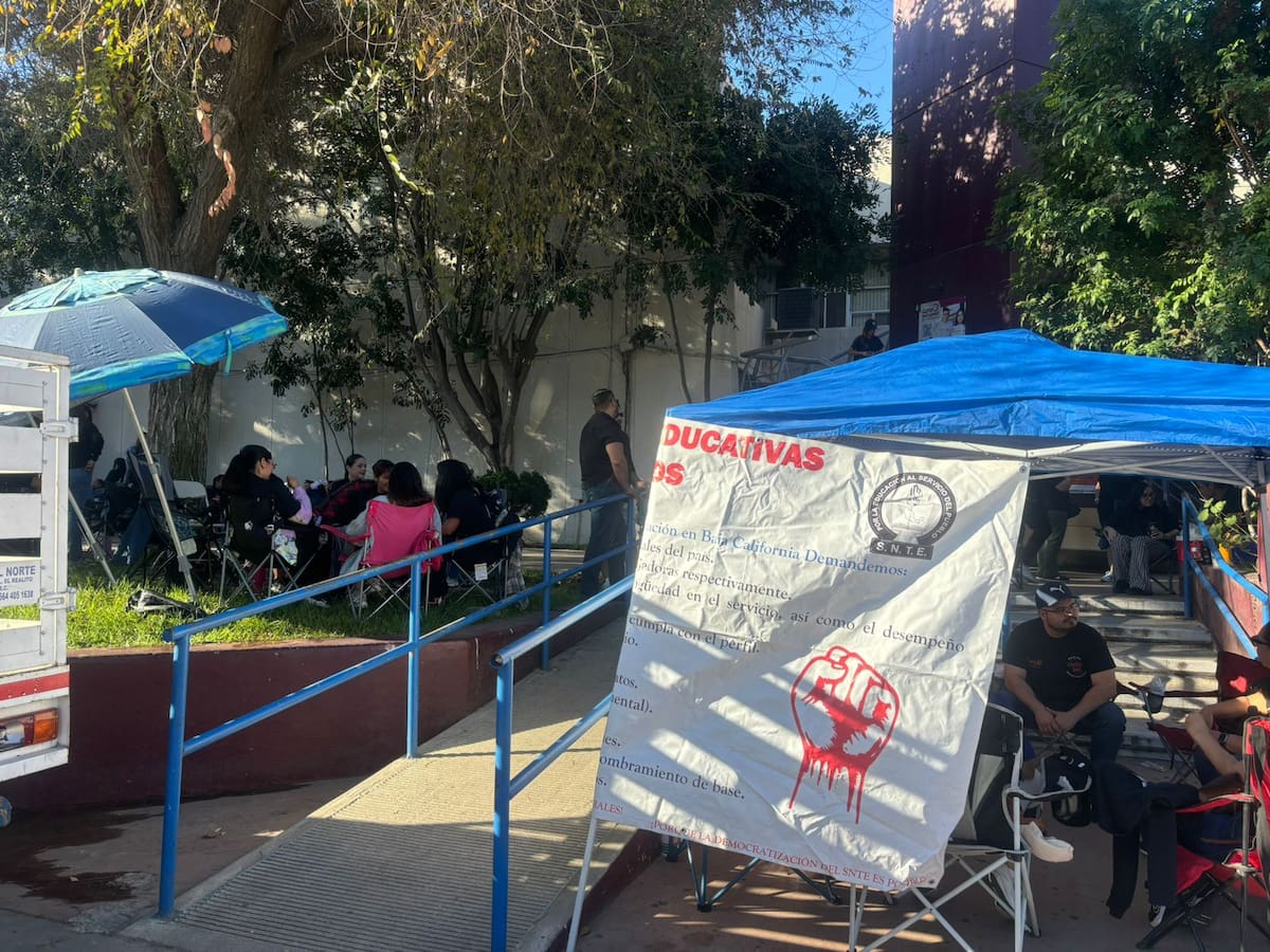 La protesta incluye movilizaciones en Zona Río y podría afectar a cerca de 100 escuelas en Baja California. Foto: Lorena Salinas