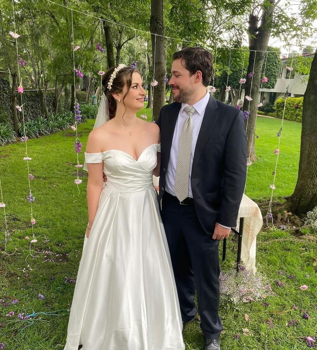 Alejandro Adame Banquells en su boda con Natalia Nellen | Cuenta de X: @Laverdadaldia12