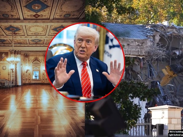 La Casa Blanca inicia la demolición del ala este para construir por orden de Trump un salón de baile de 250 millones de dólares; la ampliación más costosa en más de un siglo