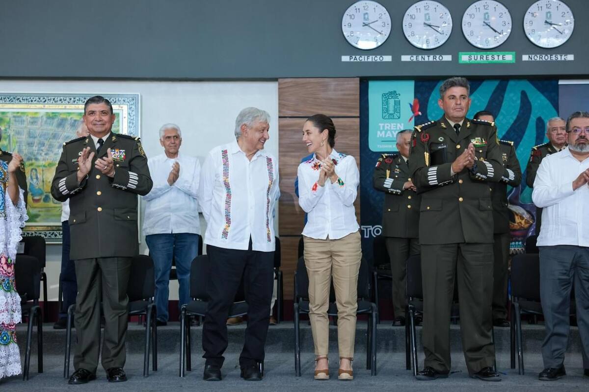 Sheinbaum reconoció a las Fuerzas Armadas. Foto: Especial