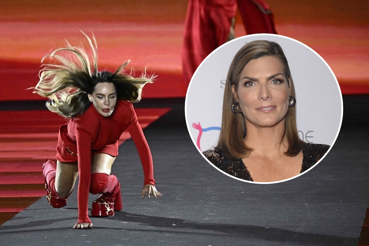 Montserrat Oliver reacciona a caída de Belinda en pasarela