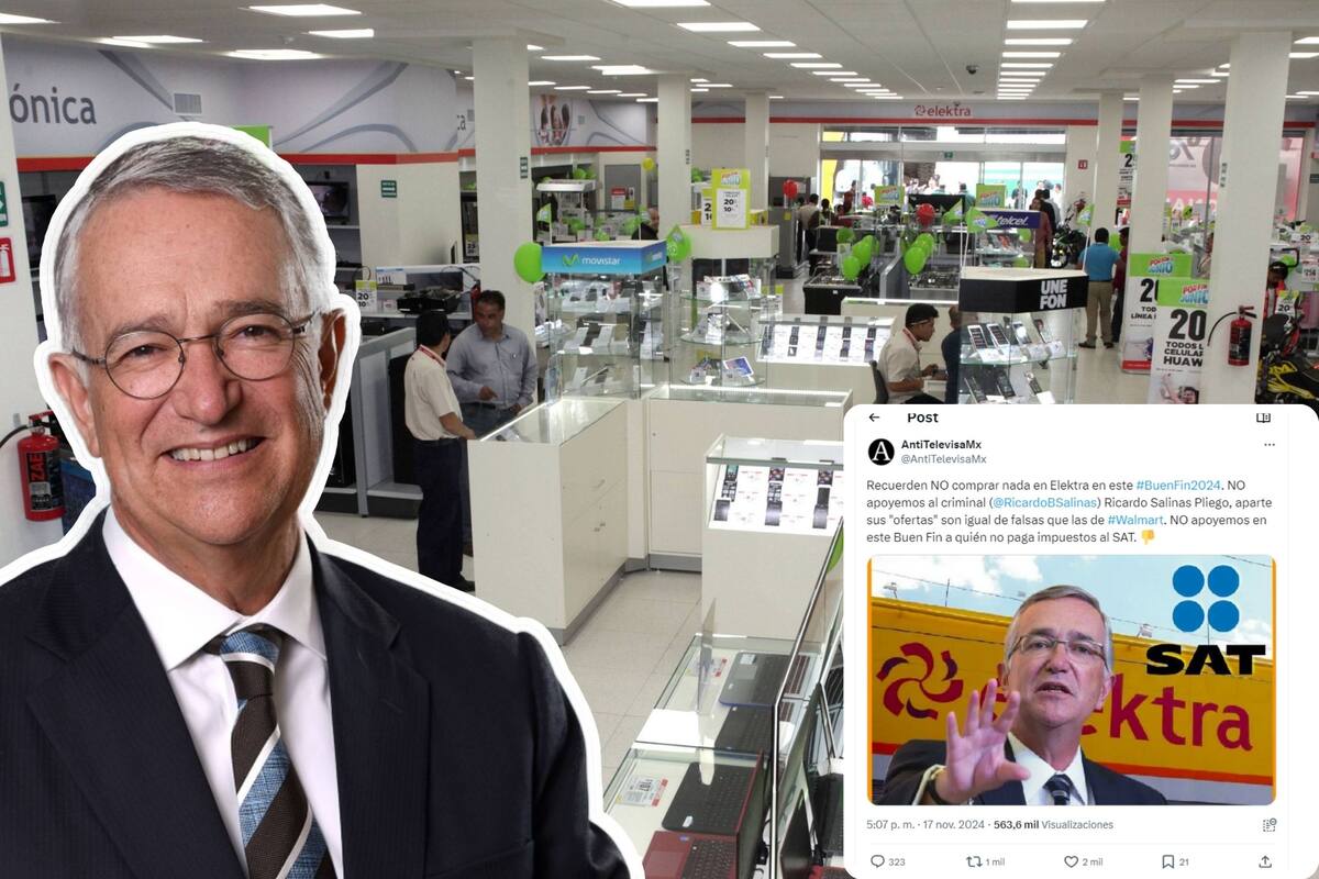 Llaman a no comprar en Elektra en El Buen Fin; así respondió Ricardo Salinas Pliego