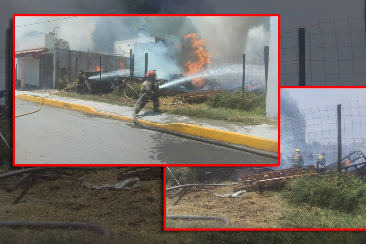 Explota supuesto polvorín ilegal e incendio se expande a otros tres predios aledaños en Tultepec