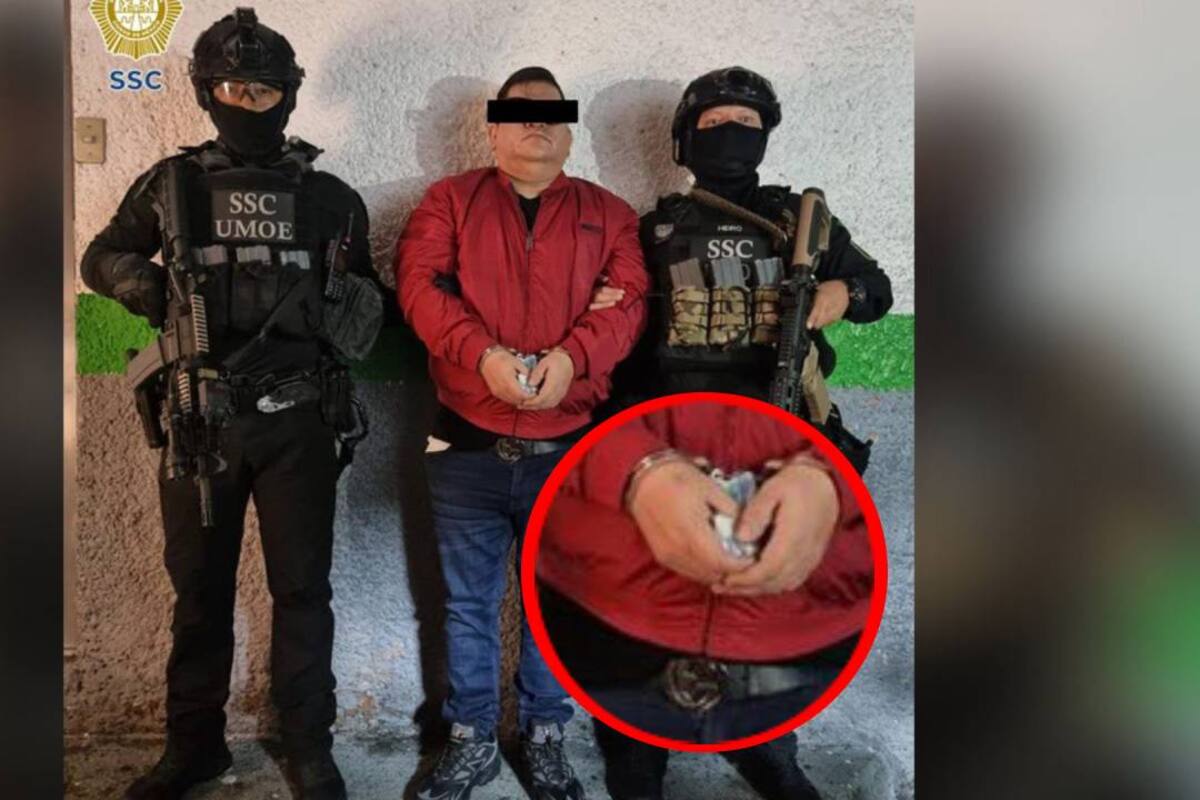 Con cinturón Gucci y lentes, "La Vaca" intentaba pasar desapercibido en CDMX