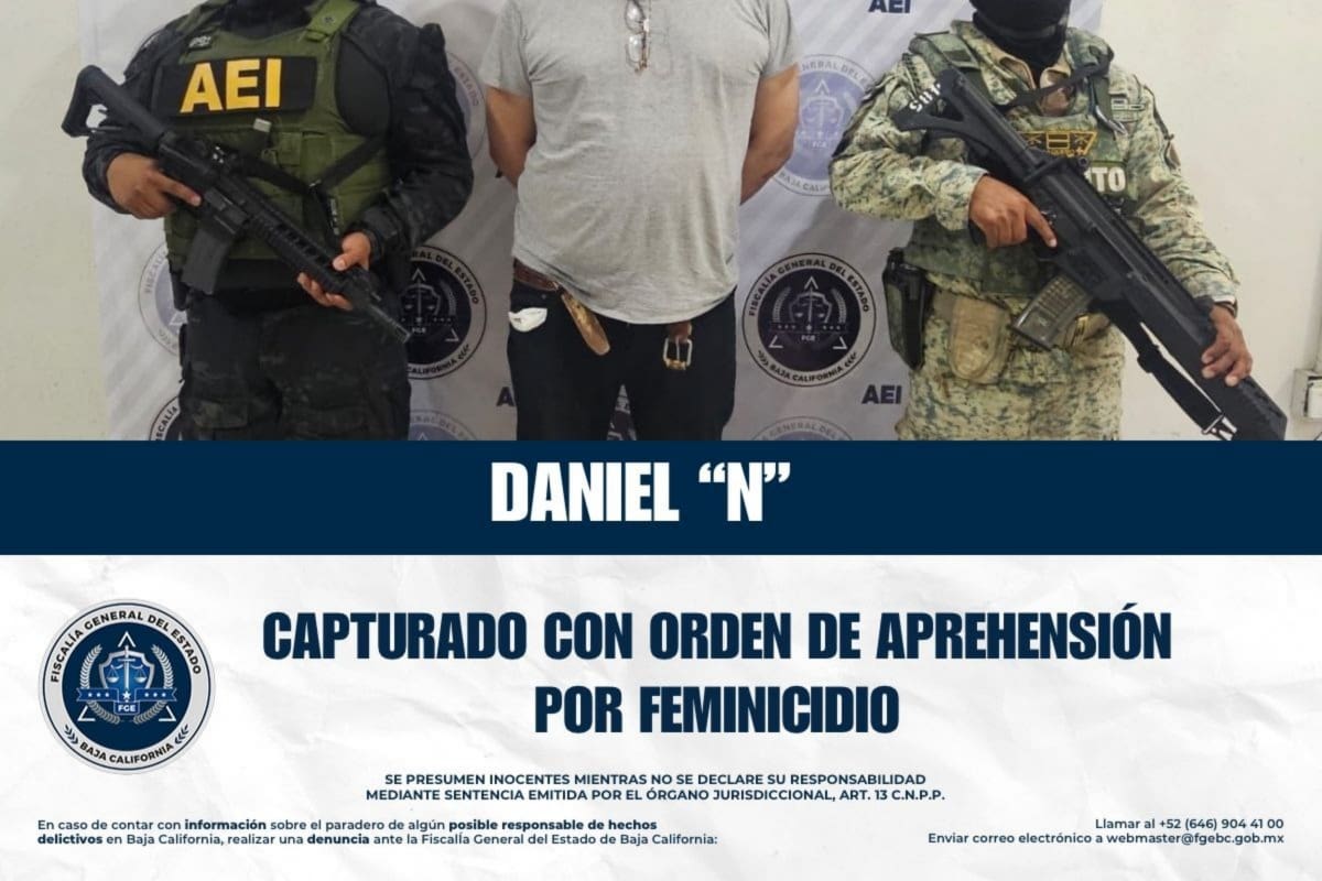 Capturan a presunto responsable de feminicidio