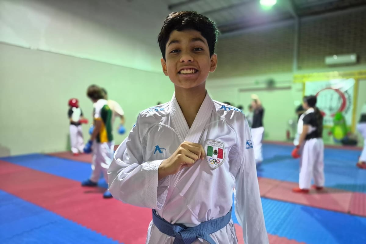 Carlos García, karateca de Mexicali, termina en el top cinco del Panamericano