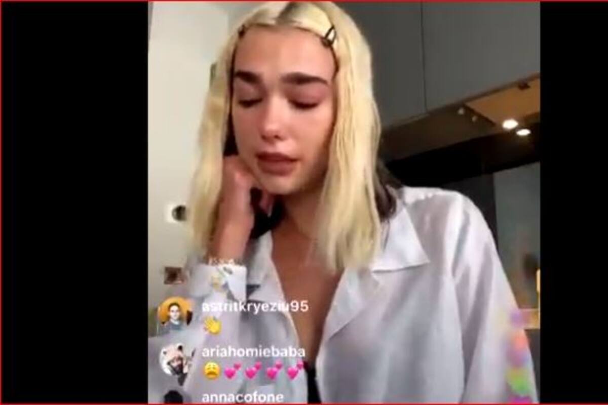 Dua Lipa rompe en llanto tras filtración de su nuevo material discográfico