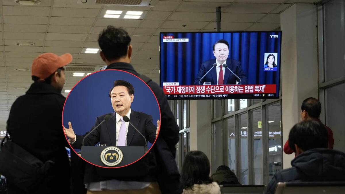 Presidente de Corea del Sur declara ley marcial de emergencia. Foto: Especial (AP)