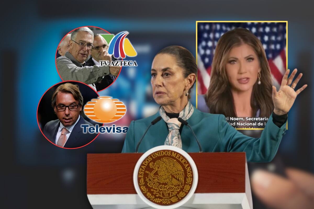 Claudia Sheinbaum critica duramente a TV Azteca y Televisa por transmitir spot de EEUU que discrimina y criminaliza migrantes
