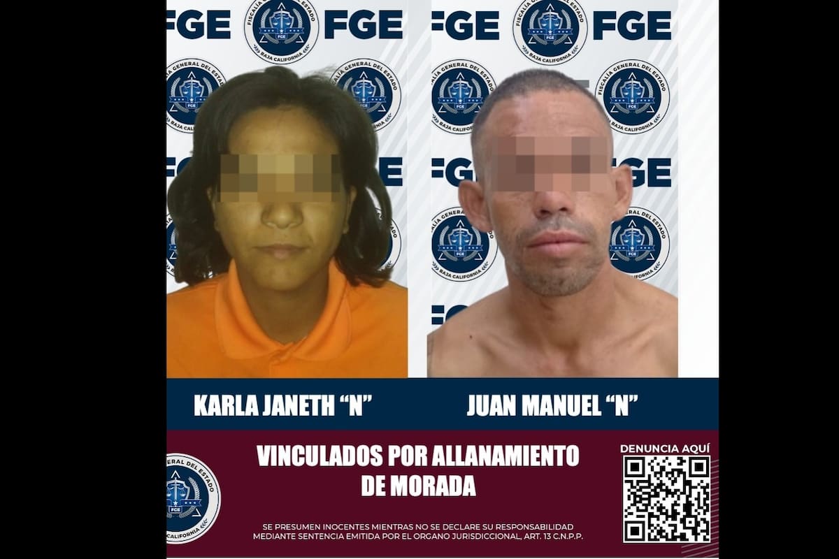 Vinculan a proceso a dos personas por allanamiento en Mexicali