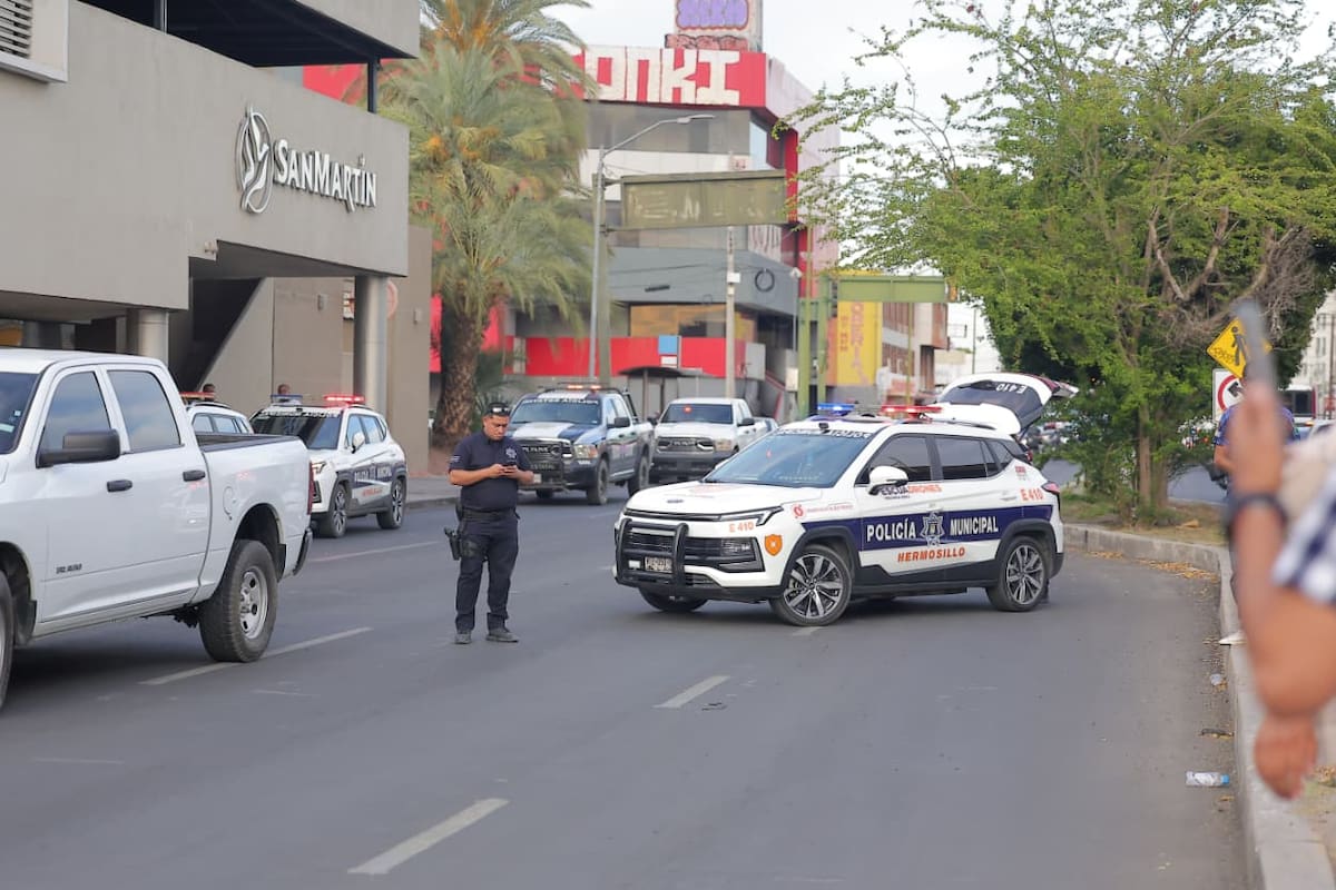 Hombre muere tras agresión armada en edificio bancario del Centro de Hermosillo
