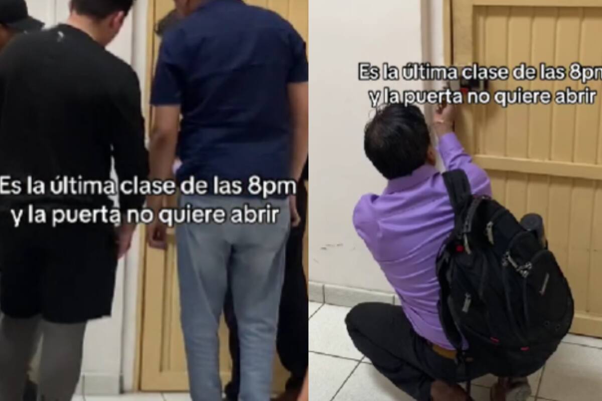 “Es la última clase y la puerta no quiere abrir”: Maestro y alumnos se quedan encerrados en la última clase del turno de la noche