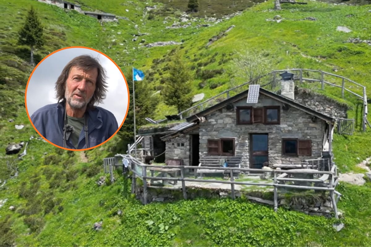 Un programador de 73 años dejó su trabajo y se mudó a una cabaña a 2 mil metros de altura en los Alpes para vivir con menos comodidades, rodeado de naturaleza y lejos de la vida en la ciudad