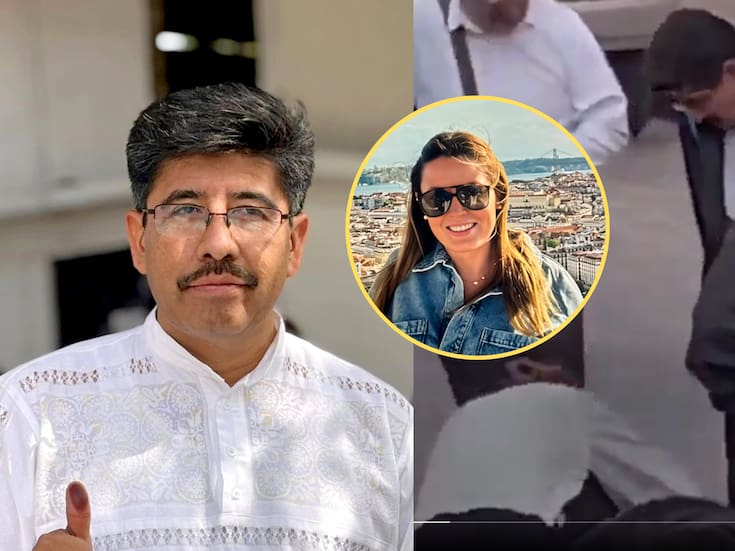 Quién es la mujer que limpió los zapatos del presidente de la SCJN, Hugo Aguilar, durante un acto oficial en Querétaro