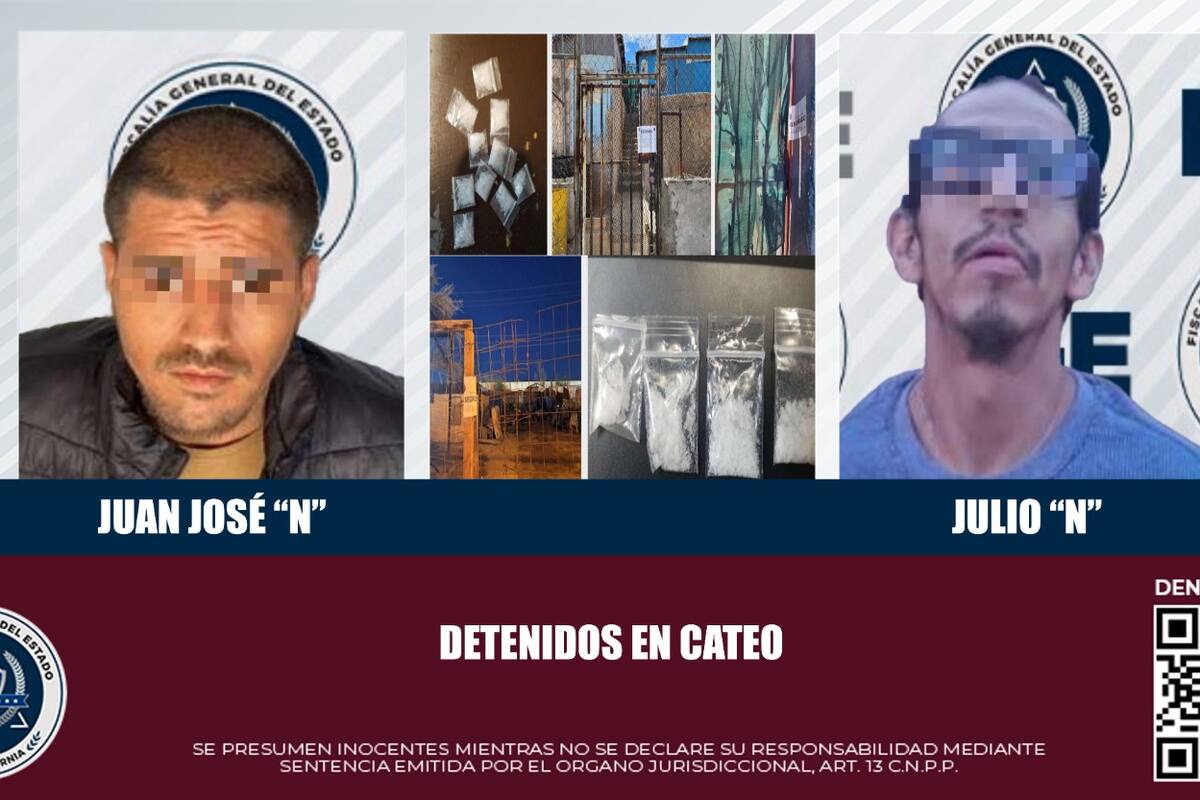 Capturan a dos con droga tras cateos