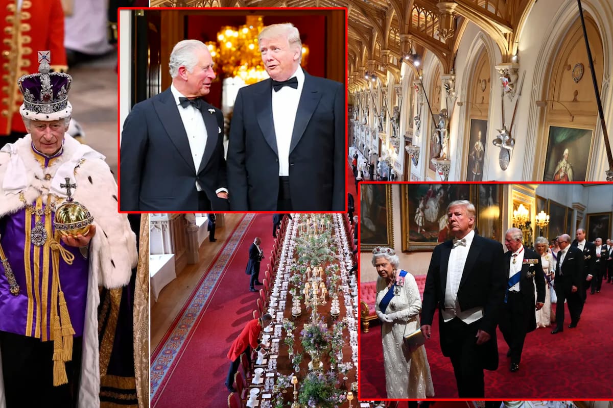El rey Carlos III recibirá a Trump con “todo el esplendor y la pompa de la familia real”: Así será la visita al Castillo de Windsor, según el protocolo