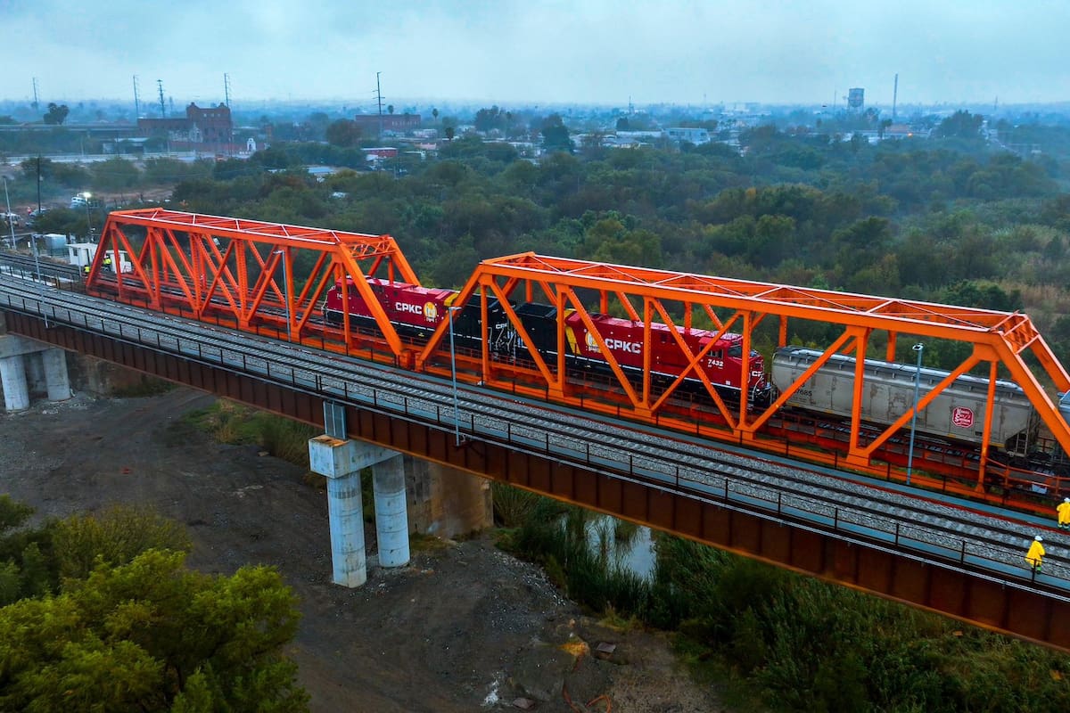 Se crea nuevo puente ferroviario que conecta Tamaulipas y Texas