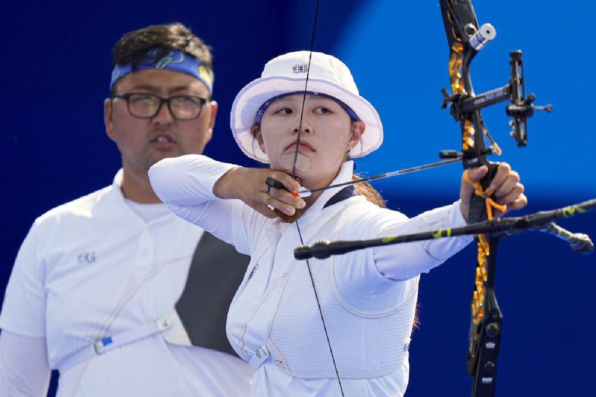 República de Corea gana el Oro en tiro con arco mixto tras vencer 6-0 a Alemania